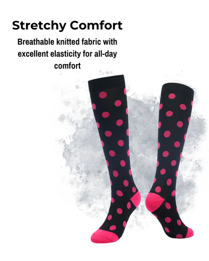 Knee-High Compression Socks - Tiffany Blue
